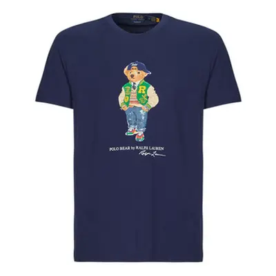 Polo Ralph Lauren T-SHIRT AJUSTE EN COTON POLO BEAR men's T shirt in Marine