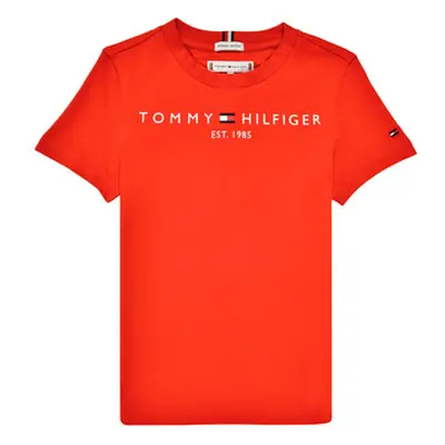 Tommy Hilfiger AIXOU boys's Children's T shirt in Red