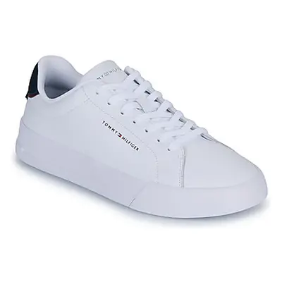 Tommy Hilfiger TH COURT LTH DETAIL ESS men's Shoes (Trainers) in White