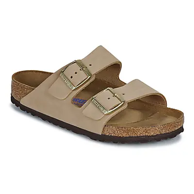 Birkenstock Arizona SFB LENB Sandcastle women's Mules / Casual Shoes in Beige