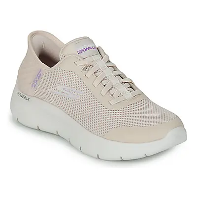 Skechers HANDS FREE SLIP INS : GO WALK FLEX - GRAND ENTRY women's Shoes (Trainers) in Beige