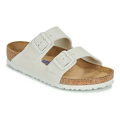 Birkenstock Arizona SFB LEVE Antique White men's Mules / Casual Shoes in White