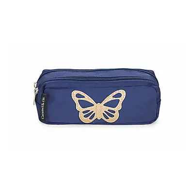 CARAMEL & CIE TROUSSE PAPILLON BLEU girls's Children's Cosmetic bag in Blue