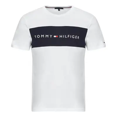 Tommy Hilfiger SS T-SHIRT BLOCK LOGO men's T shirt in White