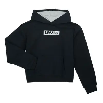 Levis MEET GREET HOODIE girls's Children's Sweatshirt in Black