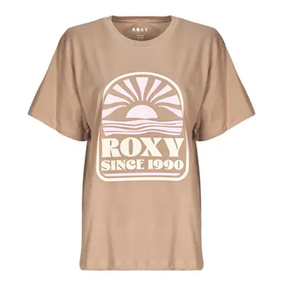 Roxy HANGLOOSE POSTER women's T shirt in Kaki