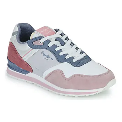 Pepe jeans LONDON PRINT W women's Shoes (Trainers) in Pink