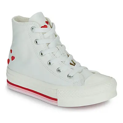 Converse CHUCK TAYLOR ALL STAR EVA LIFT girls's Children's Shoes (High-top Trainers) in White