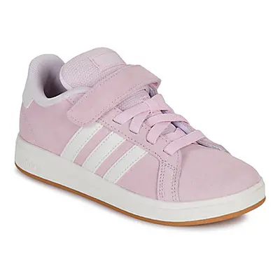 Adidas GRAND COURT 00s EL C girls's Children's Shoes (Trainers) in Pink