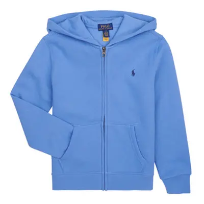 Polo Ralph Lauren LS FZ HOOD-TOPS-KNIT girls's Children's Sweatshirt in Blue