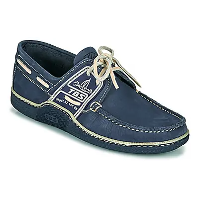 TBS GLOBEK men's Boat Shoes in Blue