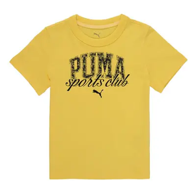 Puma PUMA CLASS GRAPHIC TEE B boys's Children's T shirt in Yellow