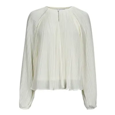 Vila VICELINE O-NECK L/S TOP/SU women's Blouse in Beige