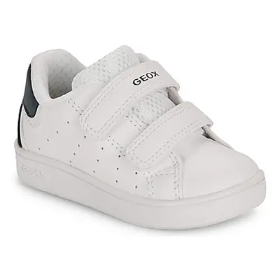 Geox B ECLYPER BOY boys's Children's Shoes (Trainers) in White