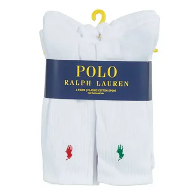 Polo Ralph Lauren ASX110 6 PACK COTTON men's Sports socks in White