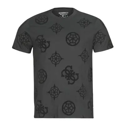 Guess GUESS PEONY PRINT men's T shirt in Black