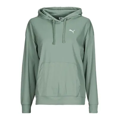 Puma ESS ELEVATED RIB HOODIE women's Sweatshirt in Green