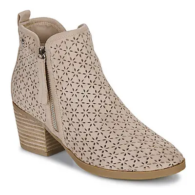 Refresh 172784 women's Low Ankle Boots in Beige