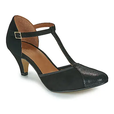 Otess / Zoï Z1630-IGUANA-NOIR-CAM-NOIR women's Court Shoes in Black