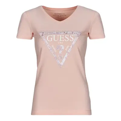 Guess VN PYTHON TRIANGLE women's T shirt in Pink