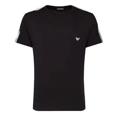 Emporio Armani Lounge Eagle Tape T-Shirt - Black men's in Black