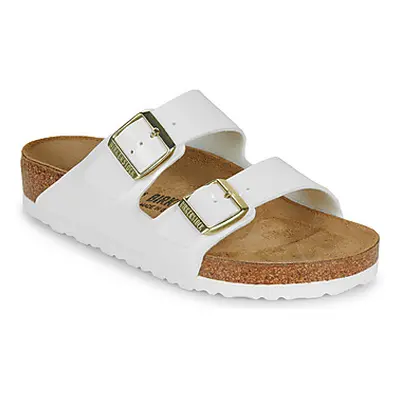 Birkenstock Arizona BF Patent White women's Mules / Casual Shoes in White