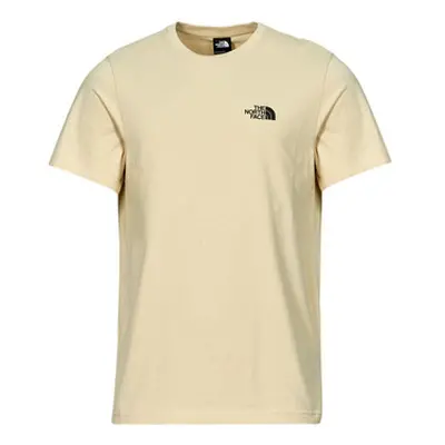 The North Face SIMPLE DOME men's T shirt in Beige