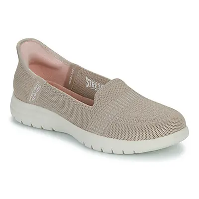 Skechers SLIP-INS: ON-THE-GO FLEX - CAMELLIA women's Slip-ons (Shoes) in Beige