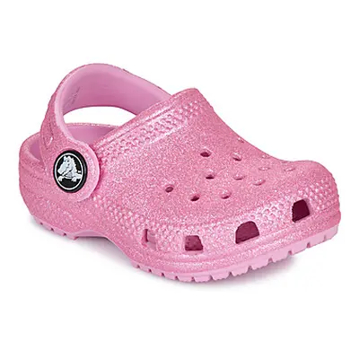 Crocs Classic Glitter Clog T girls's Children's Clogs (Shoes) in Pink