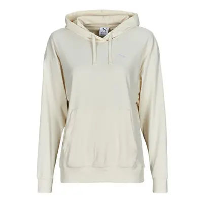 Puma ESS ELEVATED RIB HOODIE women's Sweatshirt in Beige