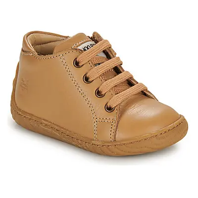 Shoo Pom WOOD ZIP BASE boys's Children's Shoes (High-top Trainers) in Brown