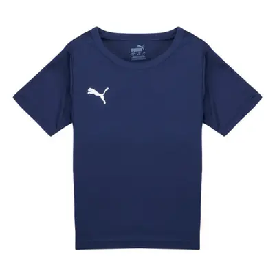 Puma TEAMRISE MATCH DAY boys's Children's T shirt in Marine