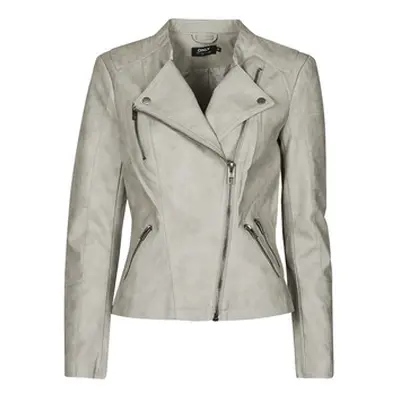 Only ONLAVA women's Leather jacket in Grey