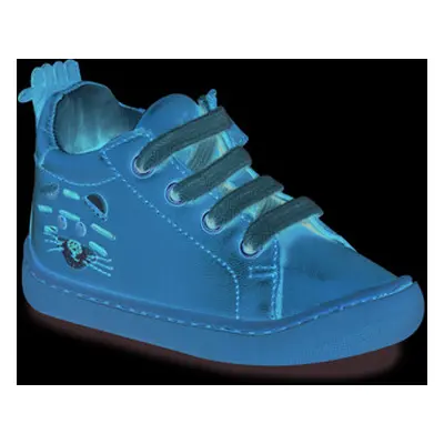 Easy Peasy MY DODU LACET TIGROU boys's Children's Shoes (High-top Trainers) in Brown