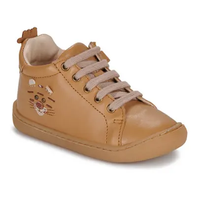 Easy Peasy MY DODU LACET TIGROU boys's Children's Shoes (High-top Trainers) in Brown