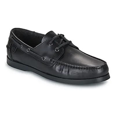 Casual Attitude REVORO men's Boat Shoes in Black