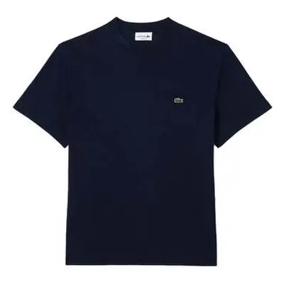 Lacoste Chest Pocket Cotton T-Shirt Midnight Blue men's in Blue