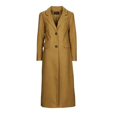 Only ONLEMMA X-LONG COAT CC OTW women's Coat in Brown