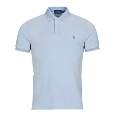 Polo Ralph Lauren POLO COUPE DROITE EN COTON BASIC MESH men's Polo shirt in Blue