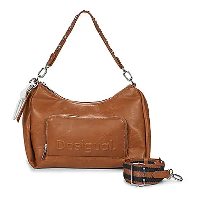 Desigual BAG HALF LOGO MAYARI MAXI CONT women's Shoulder Bag in Brown