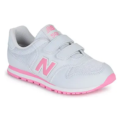 New Balance 500 girls's Children's Shoes (Trainers) in White