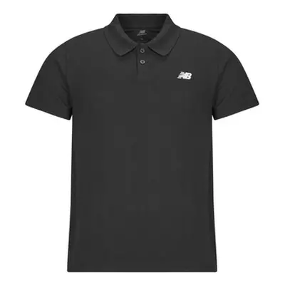 New Balance COTTON PIQUE POLO men's Polo shirt in Black