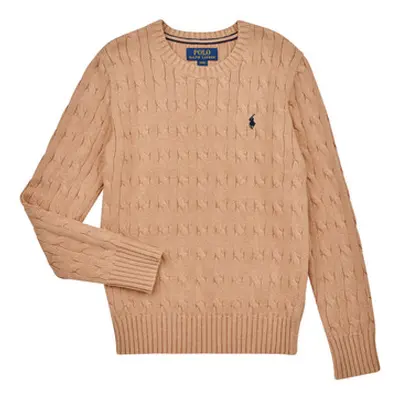 Polo Ralph Lauren LS CABLE CN-TOPS-SWEATER boys's Children's sweater in Beige