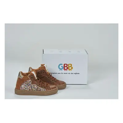 GBB - girls's Children's Shoes (High-top Trainers) in Brown