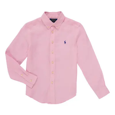 Polo Ralph Lauren CLBDPPC-SHIRTS-SPORT SHIRT girls's Children's Long sleeved Shirt in Pink