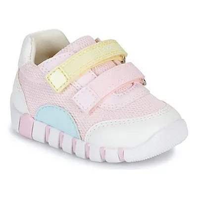 Geox B IUPIDOO GIRL girls's Children's Shoes (Trainers) in Pink