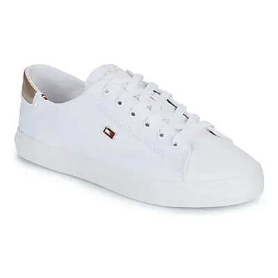 Tommy Hilfiger VULC CANVAS LACE UP SNEAKER women's Shoes (Trainers) in White