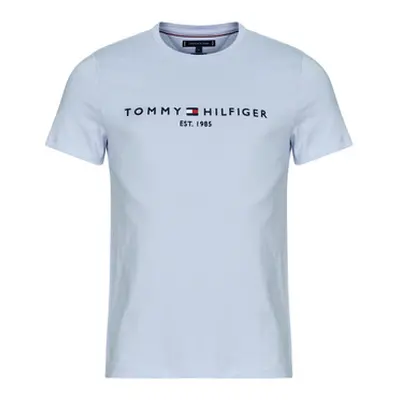 Tommy Hilfiger TOMMY LOGO TEE men's T shirt in Blue