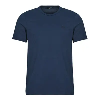 Fred Perry RINGER T-SHIRT men's T shirt in Marine