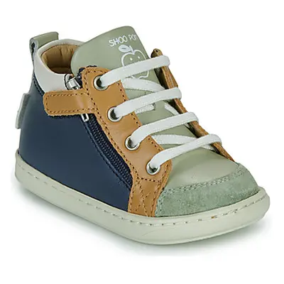 Shoo Pom BOUBA BI ZIP boys's Children's Shoes (High-top Trainers) in Multicolour